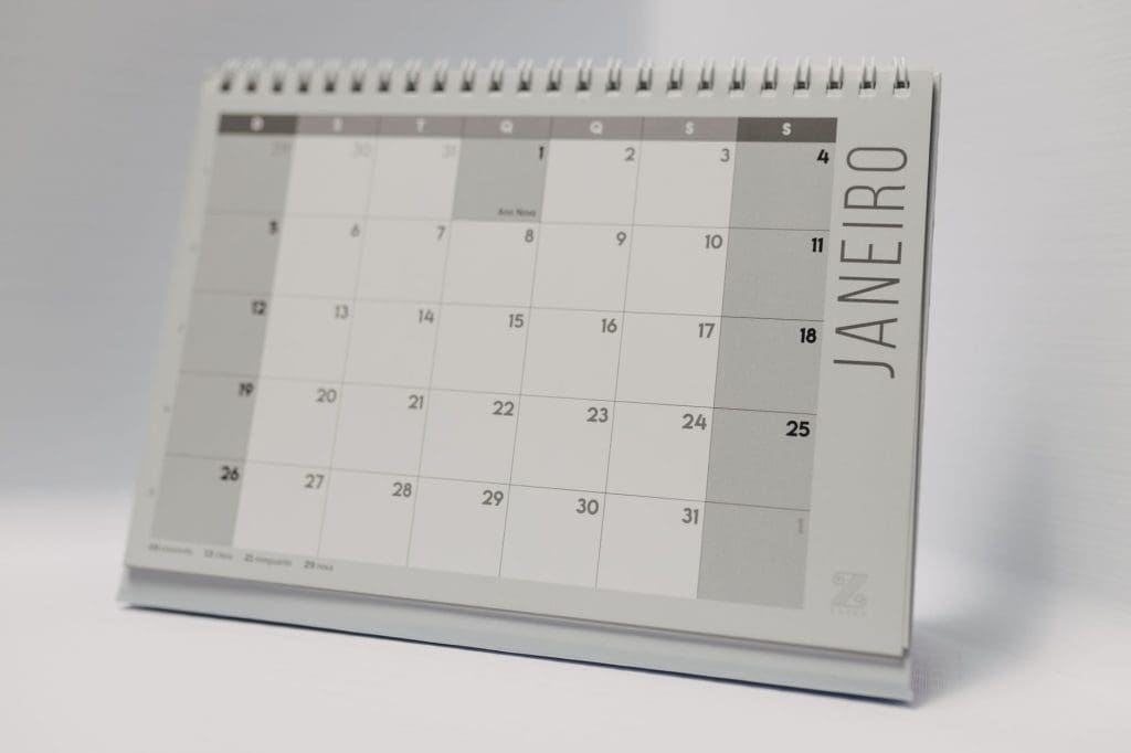 bureau cadre calendrier