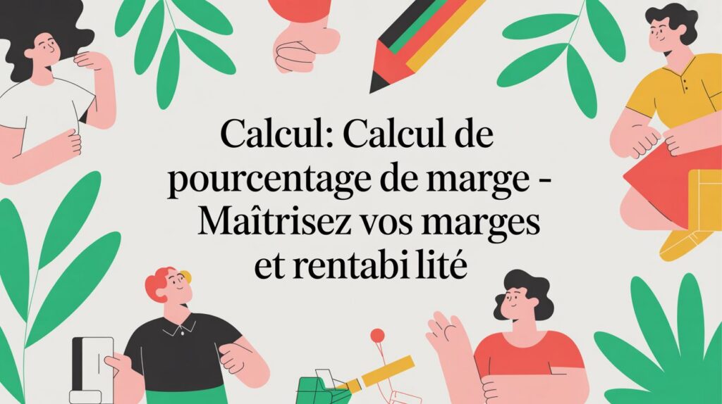 Calculatrice et documents de gestion posés sur un bureau pour calculer un taux de marge en entreprise